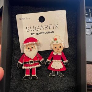 Sugar fix by Baublebar Santa Christmas Earrings